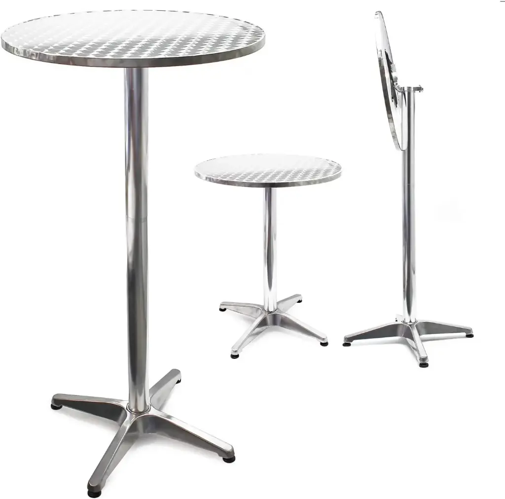 Table Ø60cm 2 Réglages: 74/114cm